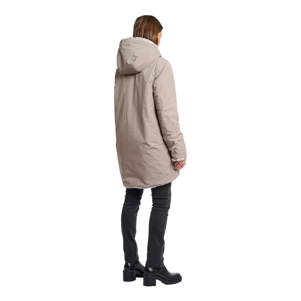 Rino & Pelle Javin Reversible Hooded Coat With Faux Fur Lining