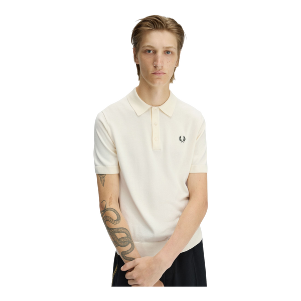 Fred Perry Cotton Knitted Polo Shirt