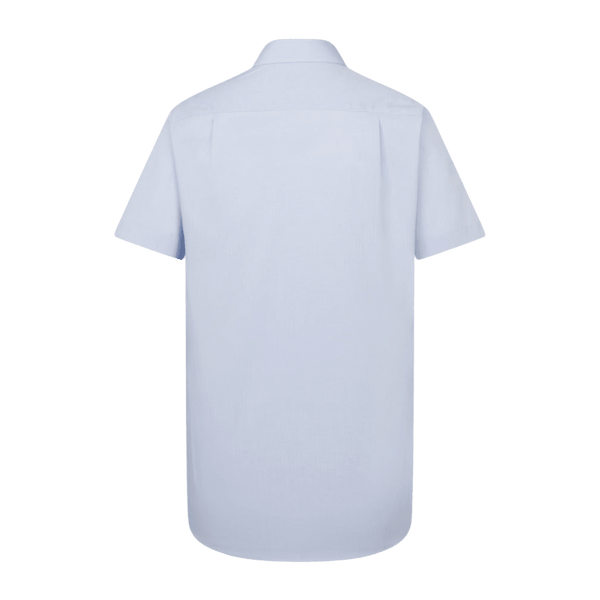 Seidensticker Short Sleeve Poplin Regular Fit Shirt in Sky