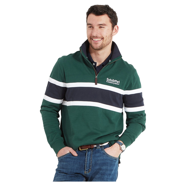 Schoffel Exmouth Heritage 1/4 Zip Sweatshirt