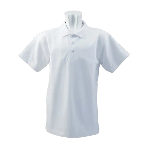 School Polo Shirt in White