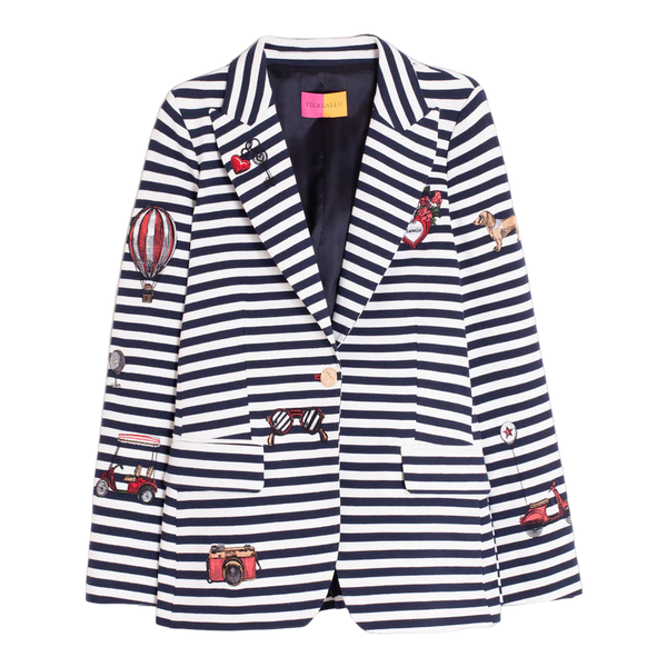 Vilagallo Striped Blazer