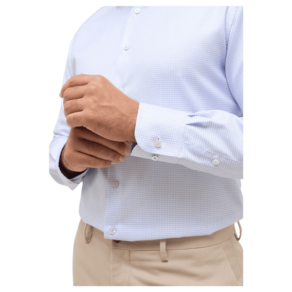 Eterna Houndstooth Formal Long Sleeve Shirt