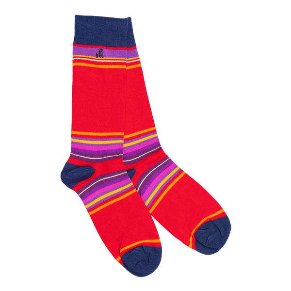 Swole Panda Stripe Bamboo Socks