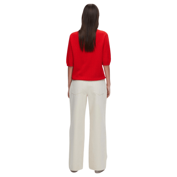 Selected Femme Helena Short-Sleeved Knitted Top