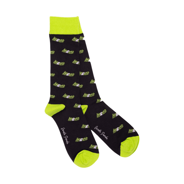 Swole Panda Patterned Bamboo Socks for Men