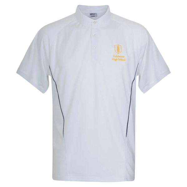 CHS White PE Games Polo