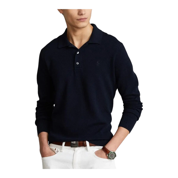 Polo Ralph Lauren Long Sleeve Knitted Polo for Men