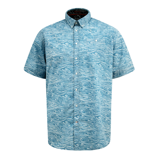 Duke Torquay Wave Print Short Sleeve Shirt