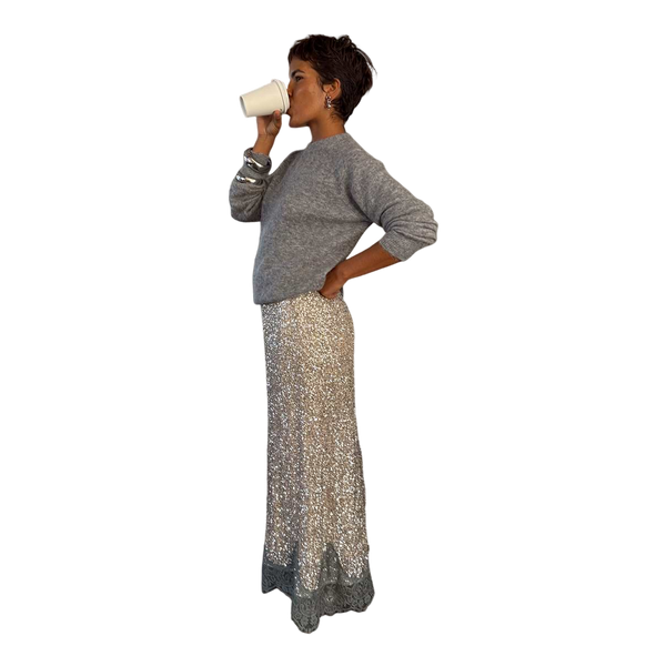 Never Fully Dressed Sequin Midi Maeva Skirt