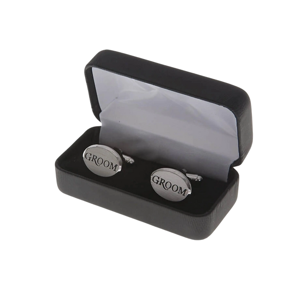 Groom Silver Cufflinks