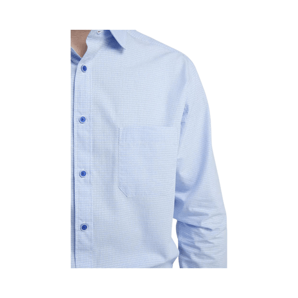 Double Two Dobby Weave Long Sleeve Formal Shirt for Men