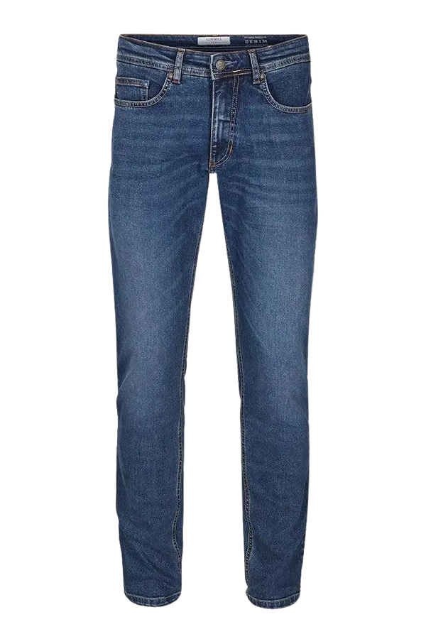 Sunwill Super Stretch Fitted Jean for Men in Mid Wash