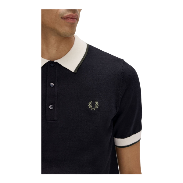 Fred Perry Contrast Tipped Knitted Shirt