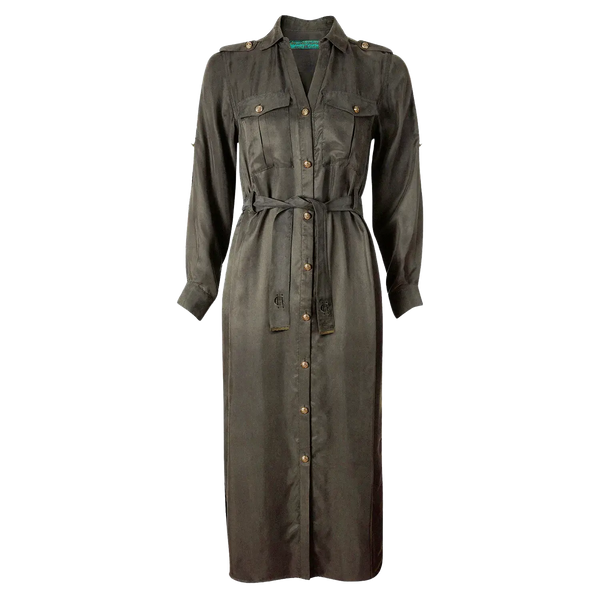 Holland Cooper Military Midi Dress for Women