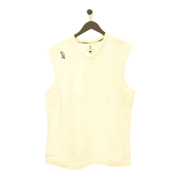 Kookaburra Players' Cricket Slipover for Kids in Ivory