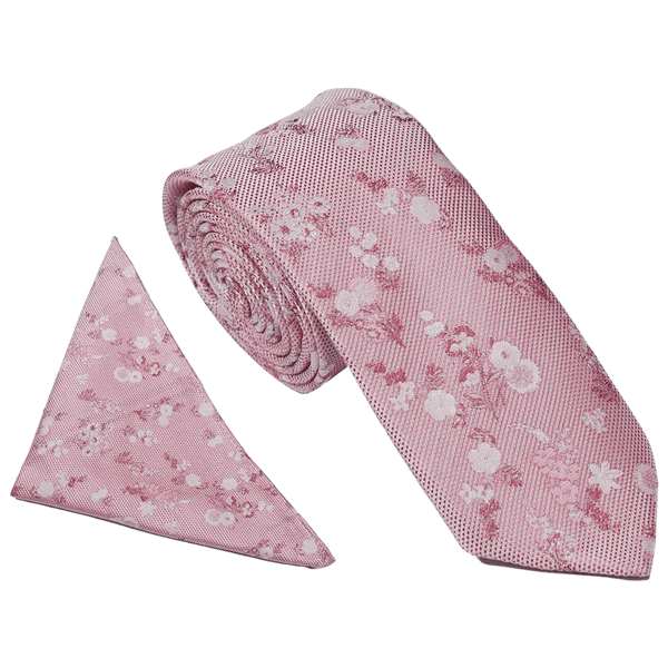 William Turner Occasion Woven Floral Tie and Pocket Square Set