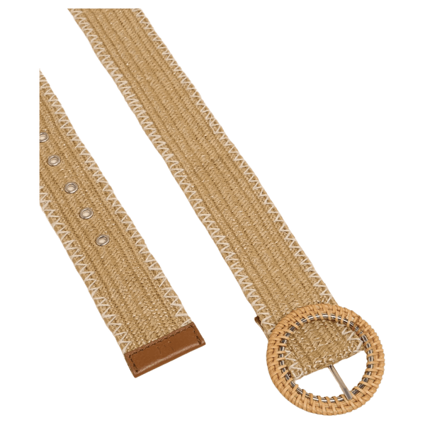 White Stuff Raffia Woven Belt