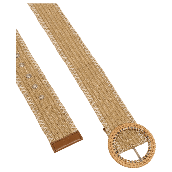 White Stuff Raffia Woven Belt for Women