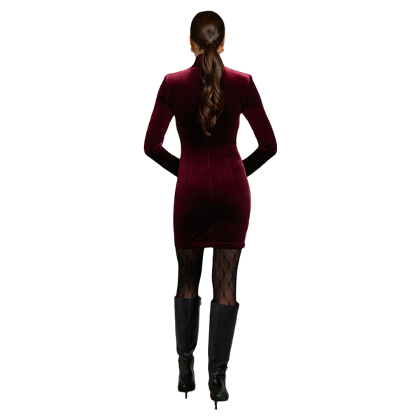 Holland Cooper Cara Velvet Mini Dress