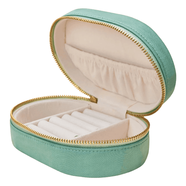 Powder Ovel Hummingbird Jewellery Box