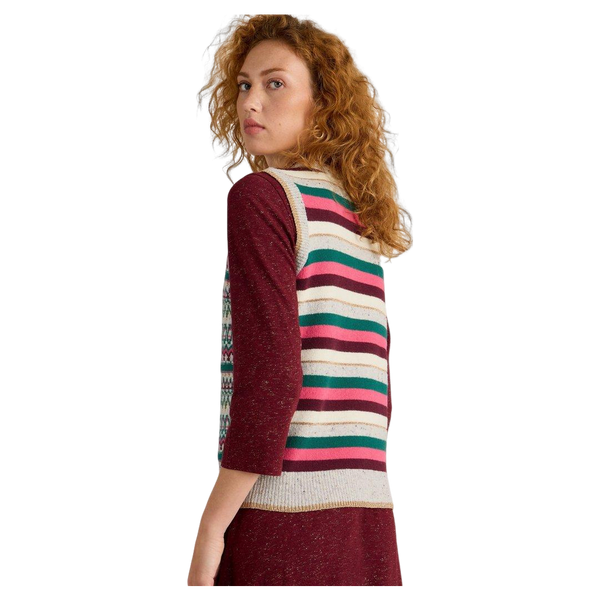 White Stuff Fay Sparkle Fairisle Tank