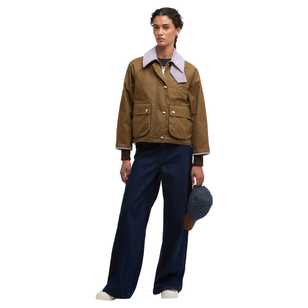 Barbour Cropped Beadnell Wax Jacket