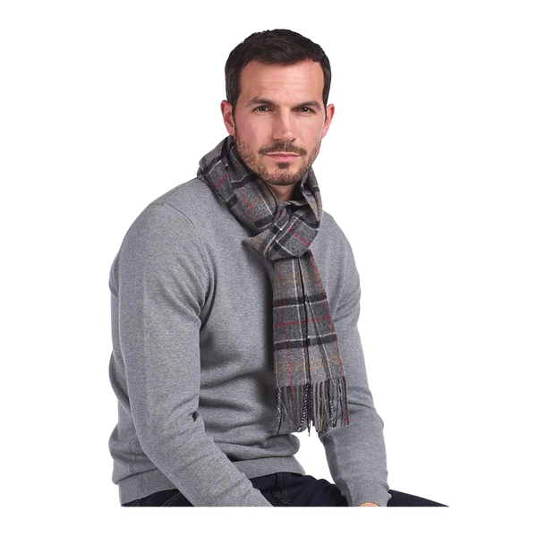 Barbour Tartan Lambswool Scarf in Modern