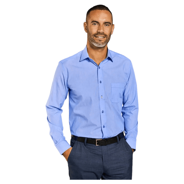 Double Two Long Sleeve Pin Stripe Shirt