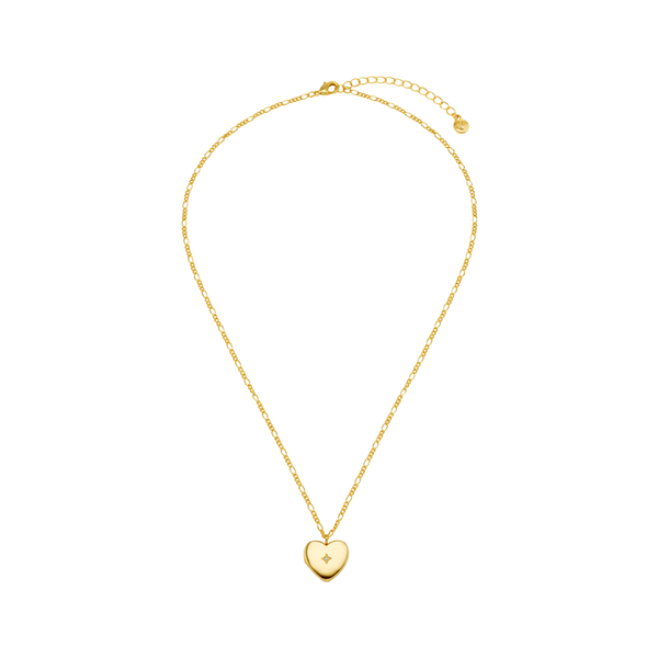Orelia Jewellery Crystal Heart Locket Necklace