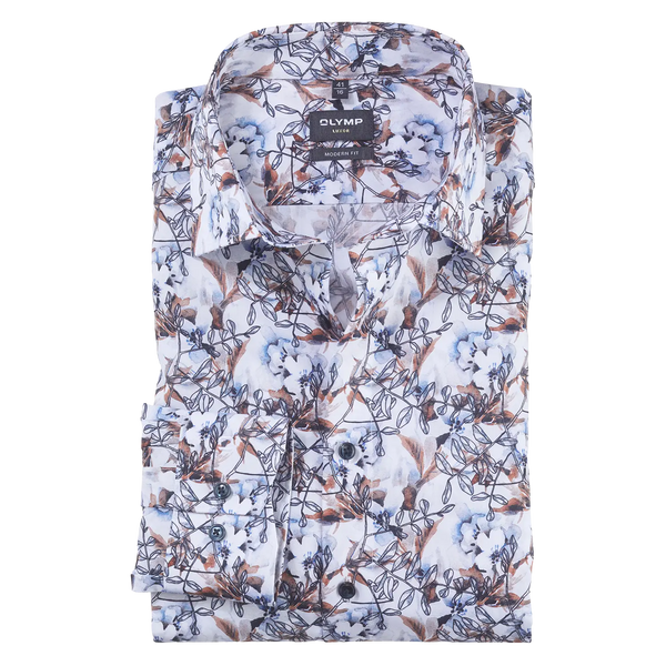 OLYMP Floral Long Sleeve Shirt