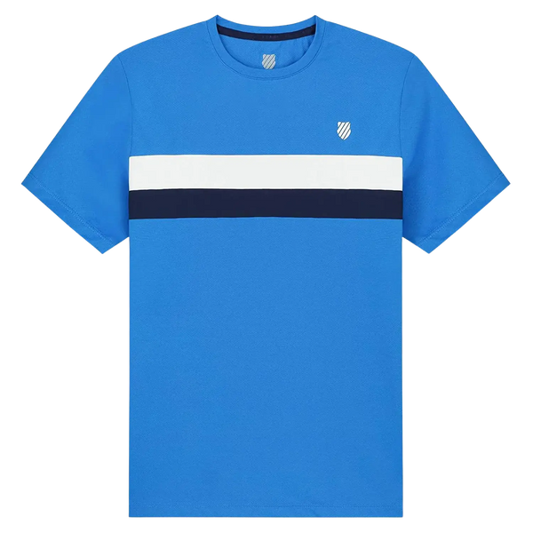 K-Swiss Core Team Stripe Crew Tennis T-Shirt for Kids