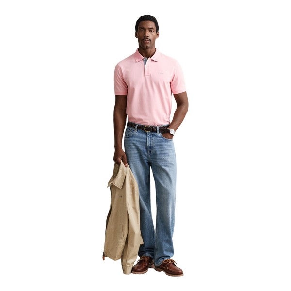 GANT Short Sleeve Contrast Polo Shirt