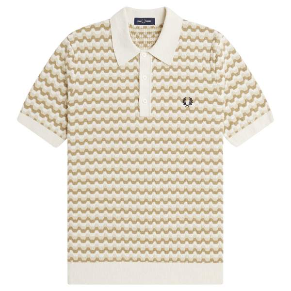 Fred Perry Boucle Jacquard Polo Shirt