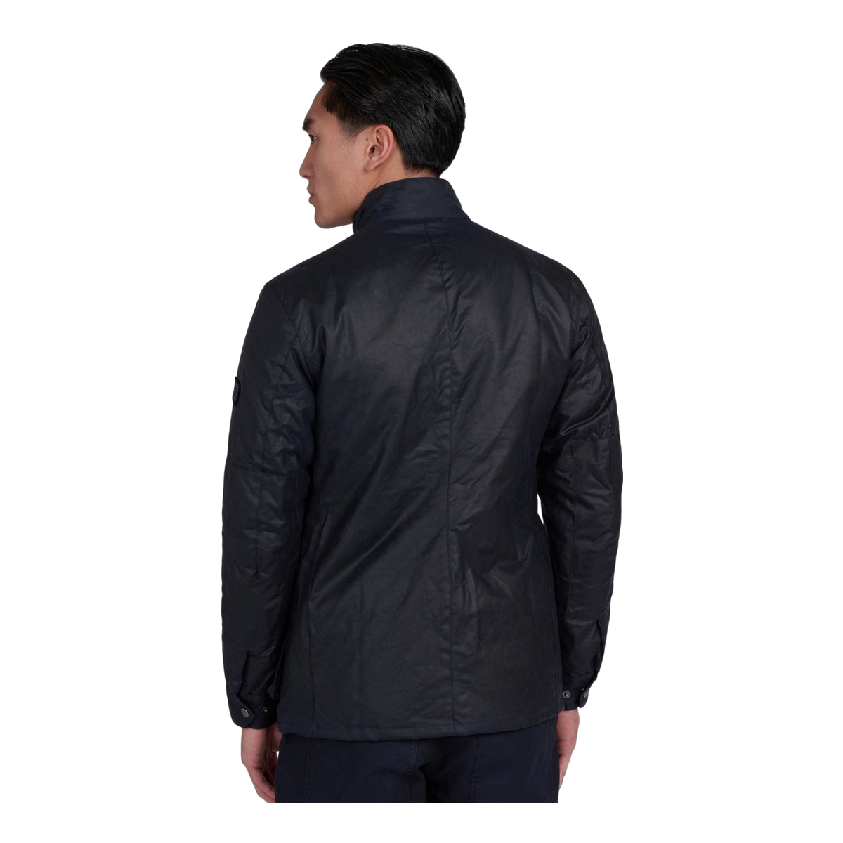Barbour Duke Wax Jacket In Navy | Coes
