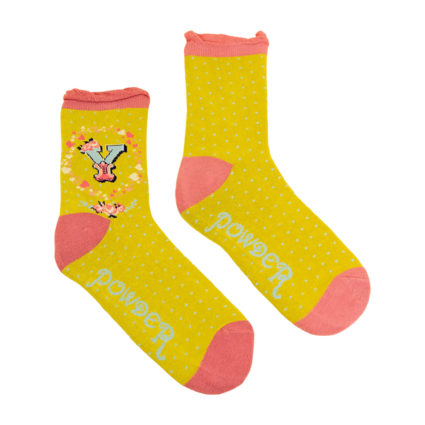 Powder A-Z Ankle Socks for Women