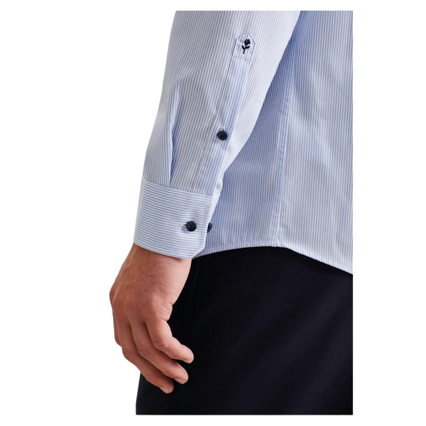 Seidensticker Regular Fit Stripe Shirt With Trim for Men