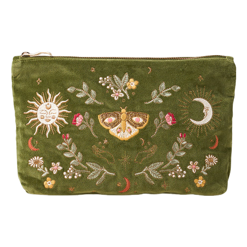 Elizabeth Scarlett Midnight Mysticism Velvet Everyday Pouch