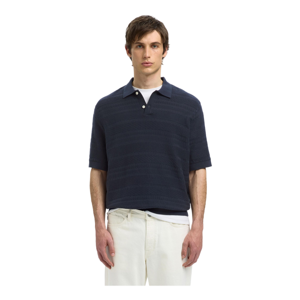 Selected Foam Short Sleeve Relaxed Structure Polo
