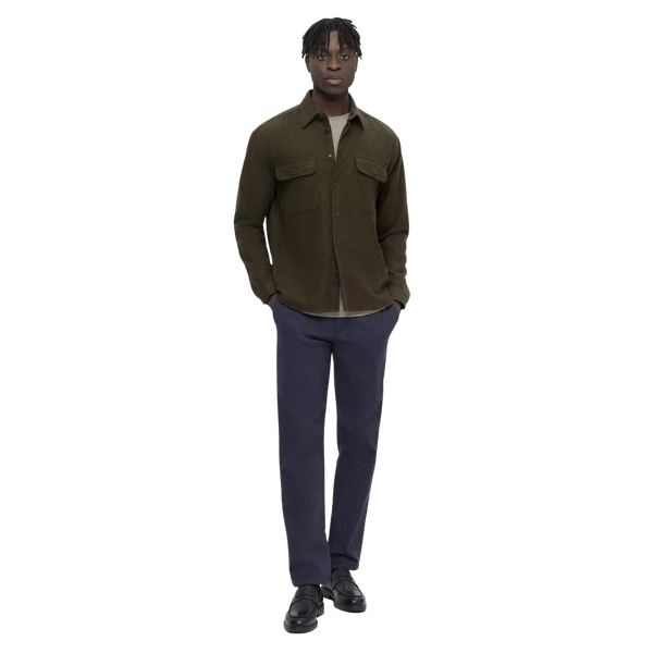 Selected Mason Twill Long Sleeve Overshirt