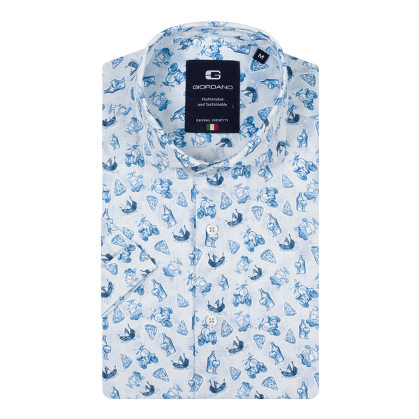 Giordano Scooter Print Short Sleeve Shirt