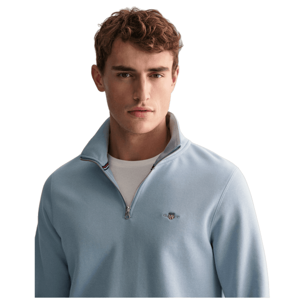 GANT Regular Shield Logo 1/4 Zip Sweatshirt for Men