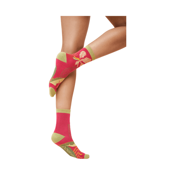 Powder Delicate Tropical Ankle Socks for Women
