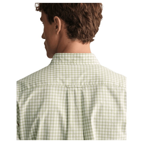 GANT Regular Fit Poplin Gingham Short Sleeve Shirt