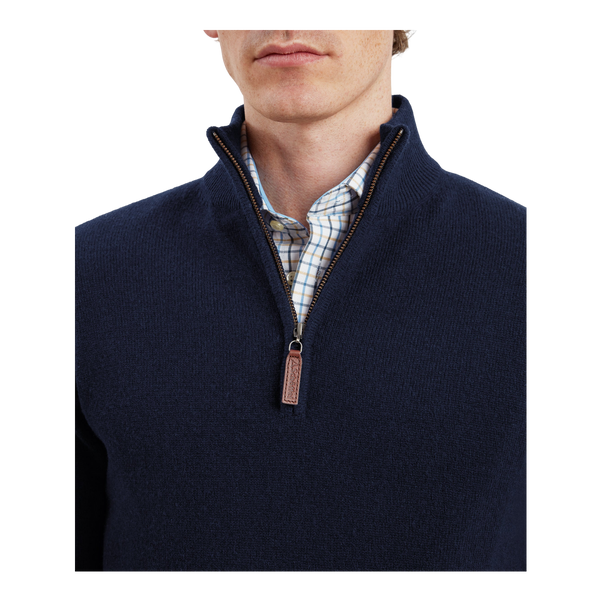 Schoffel Lewis Lambswool 1/4 Zip Jumper