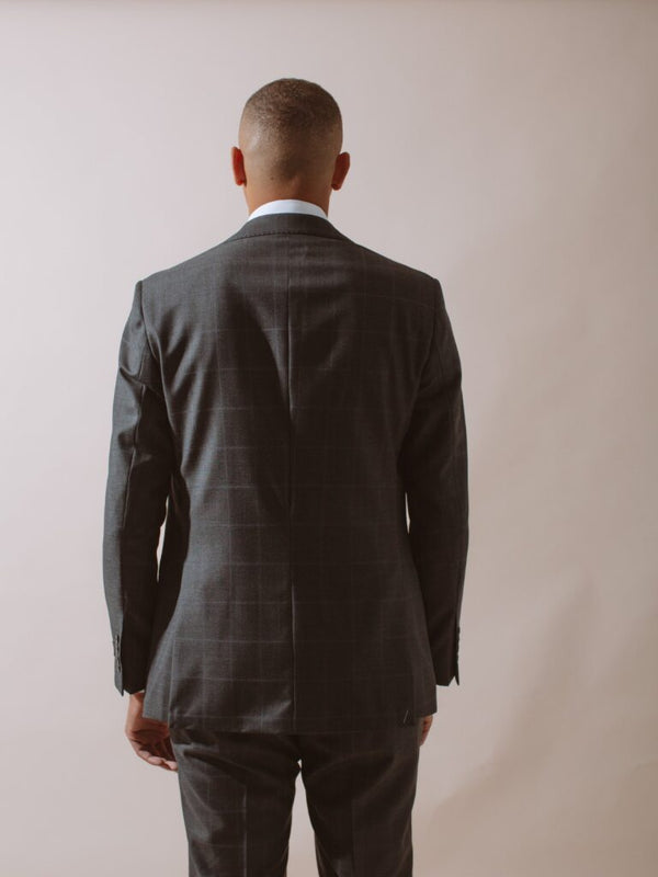William David Premium Wool Check Suit