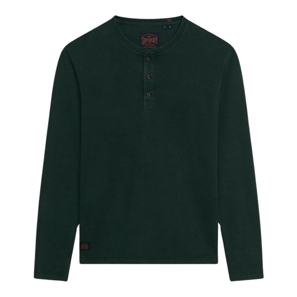 Superdry Waffle Long Sleeve Henley Top