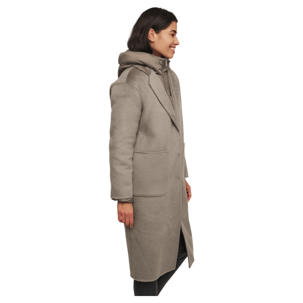 Rino & Pelle Reni Wool Coat With Removable Down Jacket