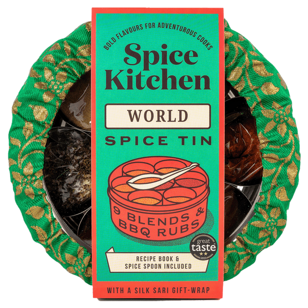 Spice Kitchen UK World Spice Blends & Rubs Spice Tin With 9 Blends & Rubs