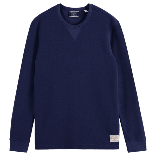Scotch & Soda Waffle Long Sleeve T-Shirt